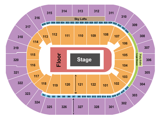 BOK Center Billie Eilish Seating Chart