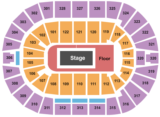 BOK Center Billie Eilish Seating Chart